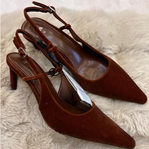 RARE!!! ZARA Heeled Slingbacks NWT LAST ONE!!! - Picture 5 of 15